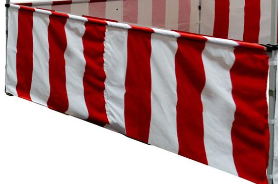 Red and White Carnival replacement fabric kit (fabric only)