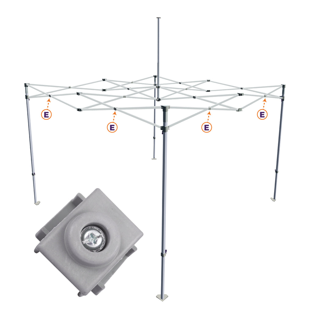 DS Part E. | Truss Bar Middle Connector - Impact Canopies USA