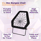 Hex Bungee Chair, Portable Folding Chair