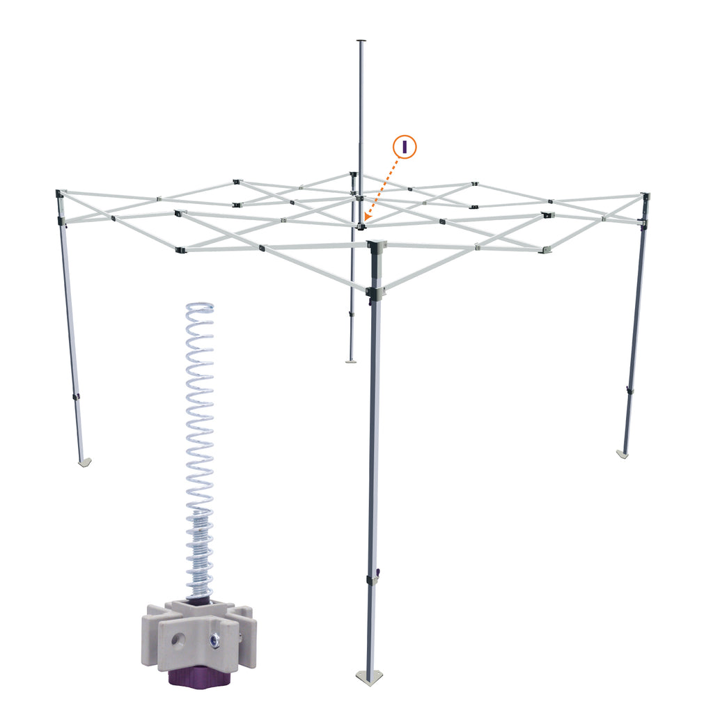 DS Part I. | Lower Peak Pole Bracket - Impact Canopies USA