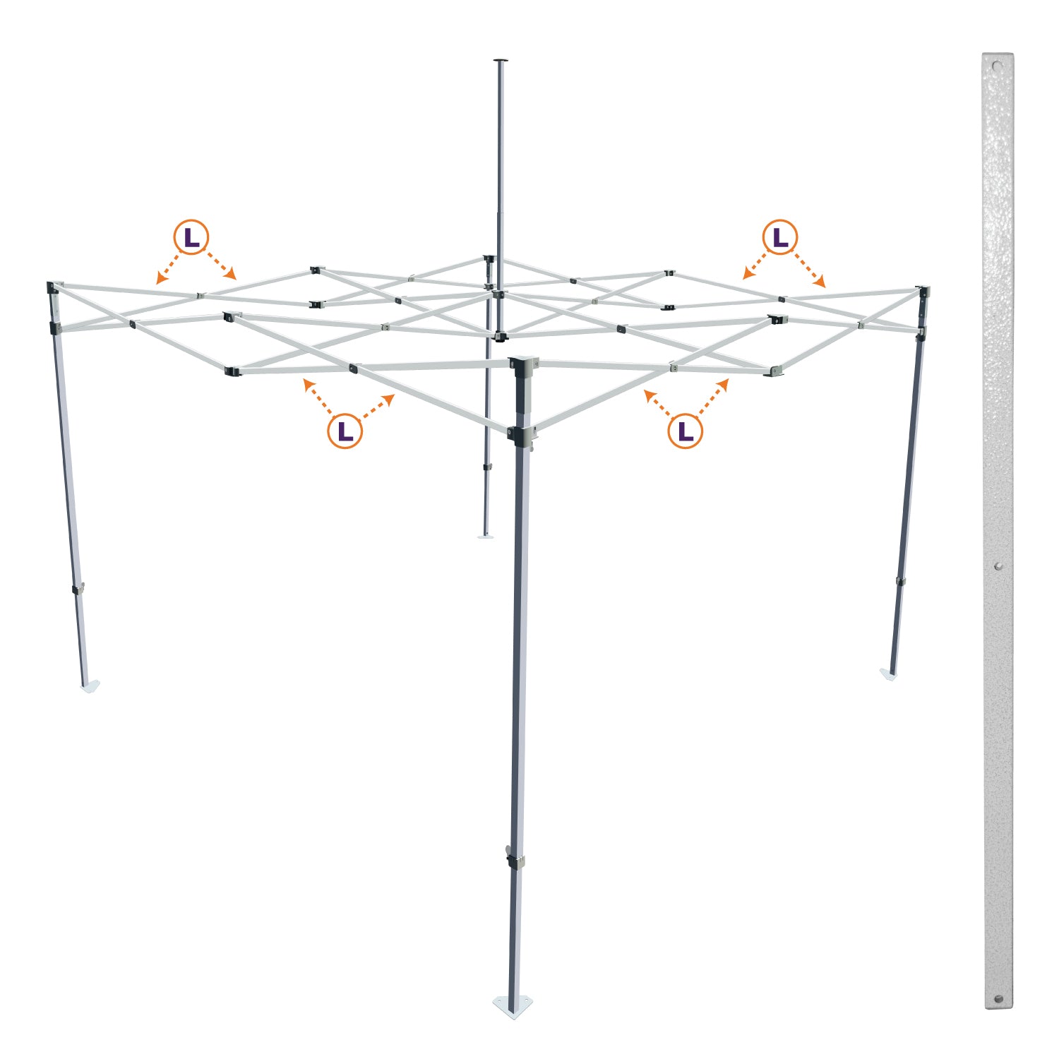 CL Part L. | Steel Truss Bar - Impact Canopies USA