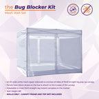 SUMMER MUST HAVE!! Mosquito Net Bug Blocker Kit - 10x10 Mesh Canopy Side Walls