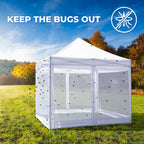 SUMMER MUST HAVE!! Mosquito Net Bug Blocker Kit - 10x10 Mesh Canopy Side Walls