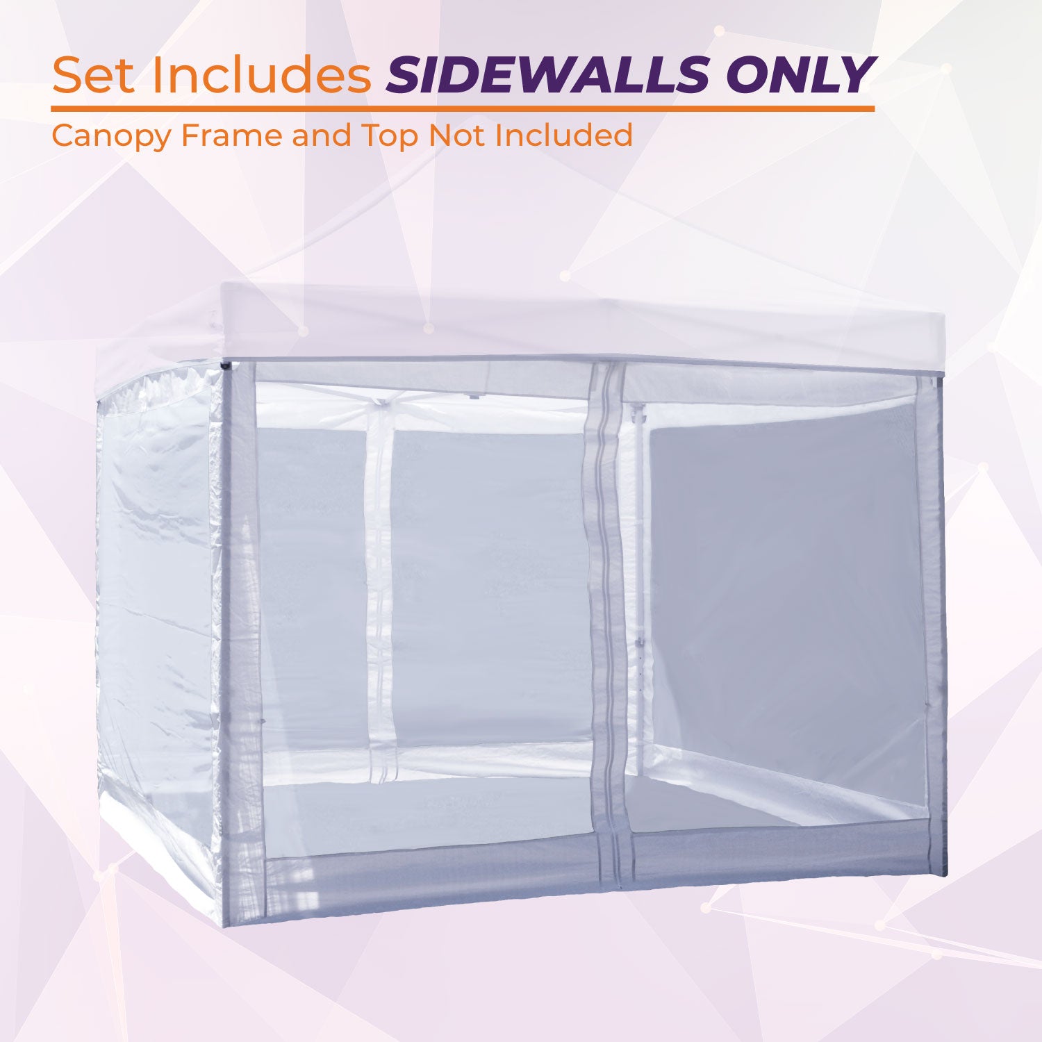 SUMMER MUST HAVE!! Mosquito Net Bug Blocker Kit - 10x10 Mesh Canopy Side Walls