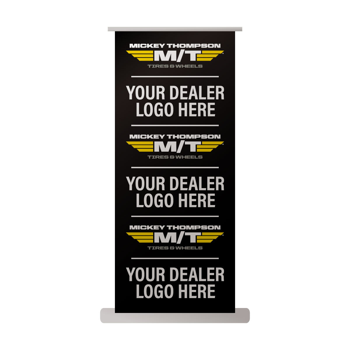 Mickey Thompson Branded Rollup Banner