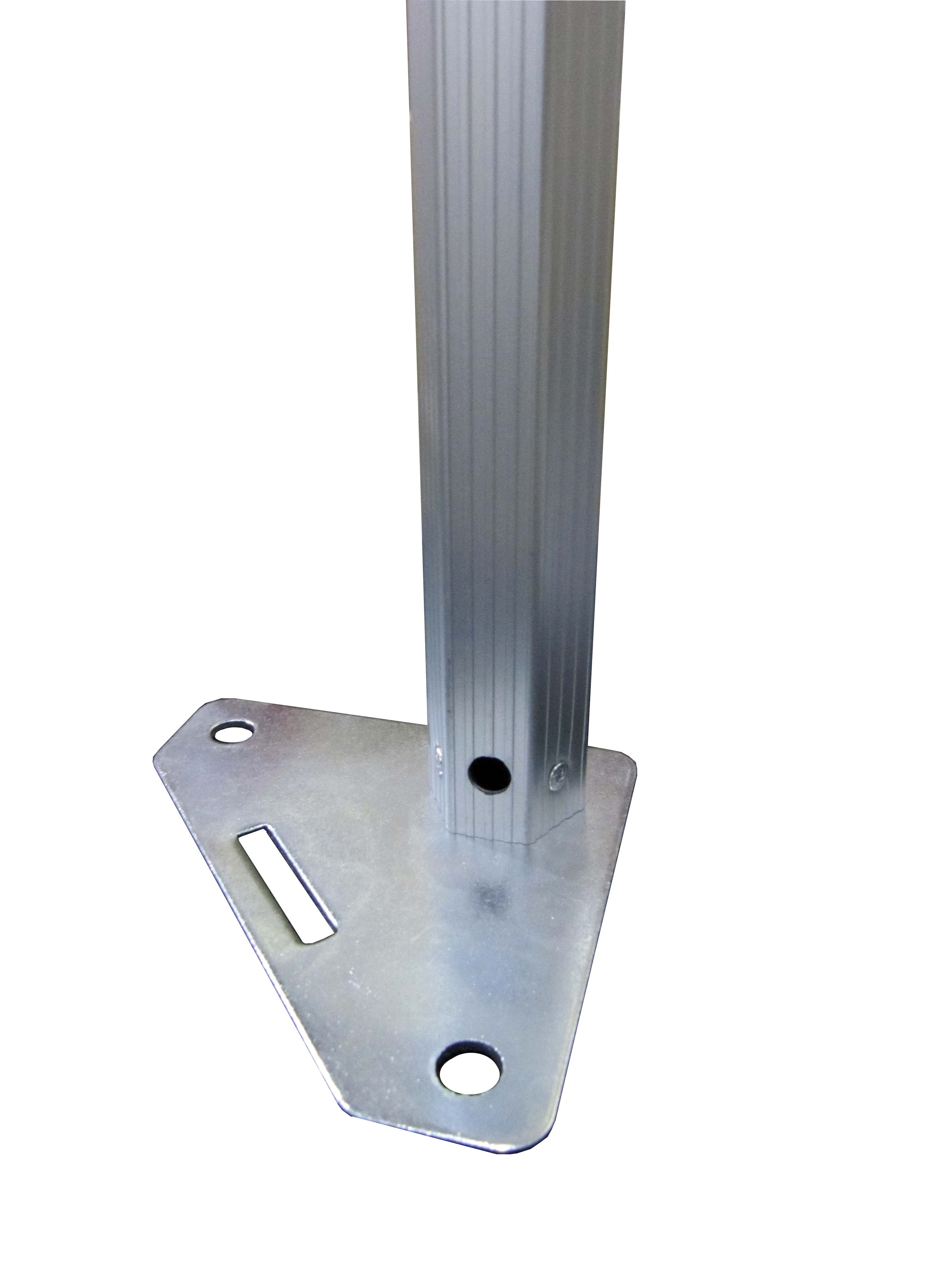 M Part B. | Steel Foot Pad with Aluminum Inner Leg - Impact Canopies USA