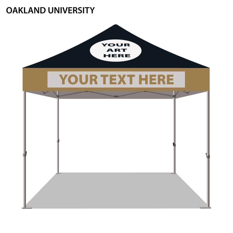 Oakland University Colored 10x10