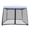 Pop Up Canopy Tent Slant Leg Mesh Sidewalls Mosquito Netting