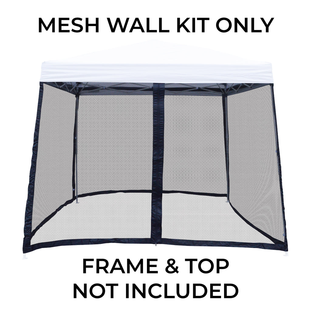 tent net Pop Up Canopy Tent Slant Leg Mesh Sidewalls Mosquito Netting – Impact Canopies USA