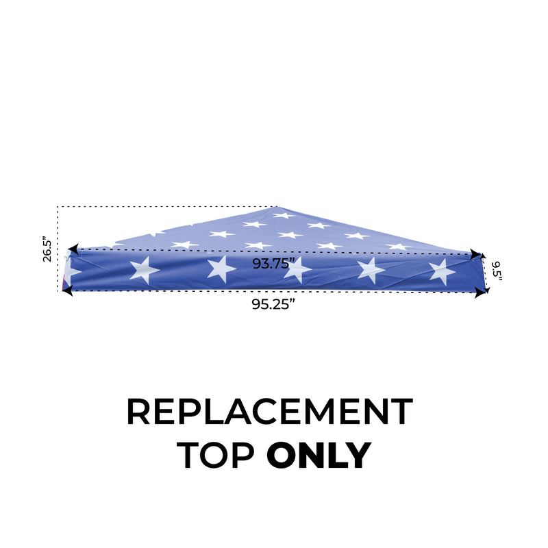 Slant Leg Pop Up Canopy Tent Replacement Top - Fits Slant Leg