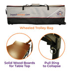 6' POP UP TABLE WITH DOUBLE LAYER WHEELED  BAG