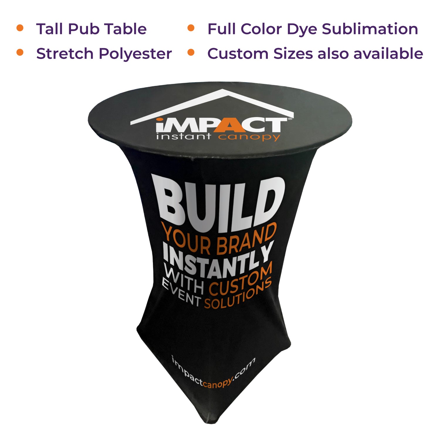 Custom Stretch Pub Table Cover