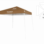 Custom Branded  10x10 Slant Leg Canopy