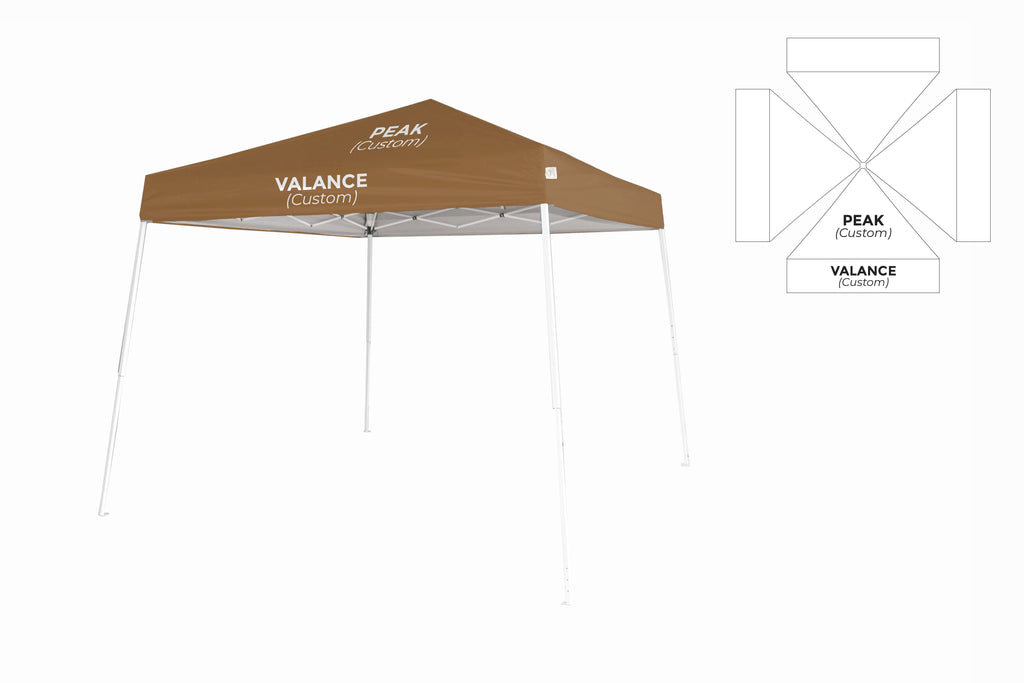 Custom Branded  10x10 Slant Leg Canopy