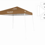Custom Branded  10x10 Slant Leg Canopy