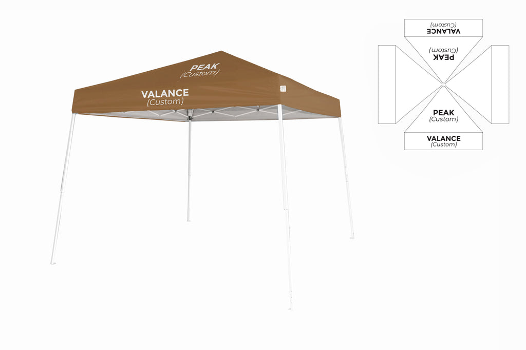 Two Leg Canopy Custom Branded 10x10 Slant Leg Canopy – Impact Canopies USA