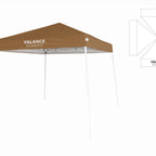 Custom Branded  10x10 Slant Leg Canopy