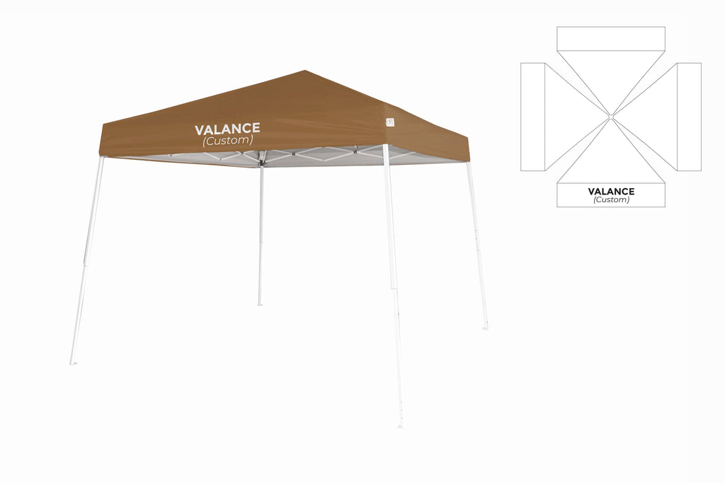 Custom Branded  10x10 Slant Leg Canopy
