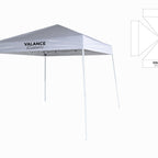 Custom Branded  10x10 Slant Leg Canopy