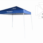 Custom Branded  10x10 Slant Leg Canopy
