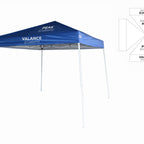 Custom Branded  10x10 Slant Leg Canopy