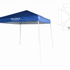Custom Branded  10x10 Slant Leg Canopy