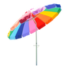 8' Beach Umbrella Rainbow with Anchor and Carry Bag - Impact Canopies USA