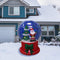 5 ft Christmas Inflatable Santa Claus in Snow Globe