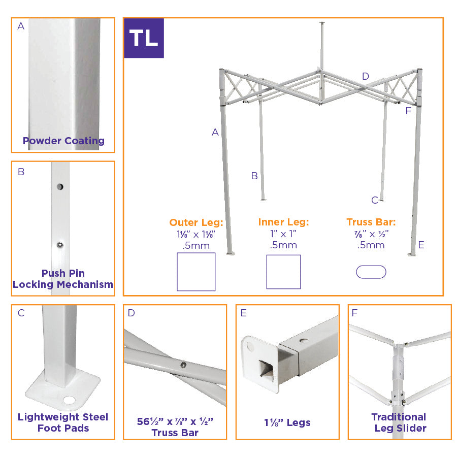 Custom 10x10 Recreational Steel Canopy