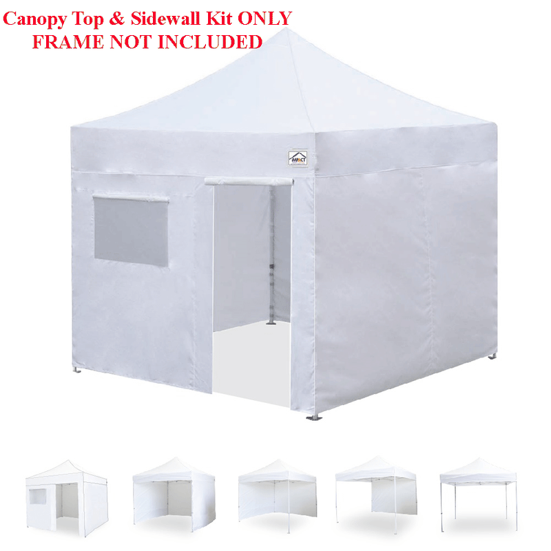 10x10 Fabric Kit Canopy Top Cover Side Wall Kit Enclosure for Pop Up Canopy