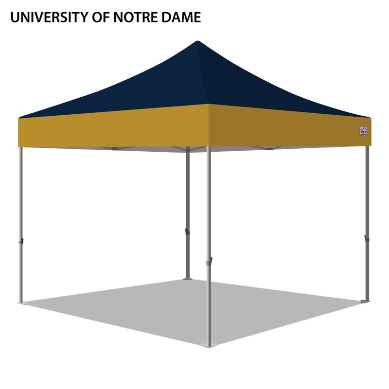 University of Notre Dame Colored 10x10