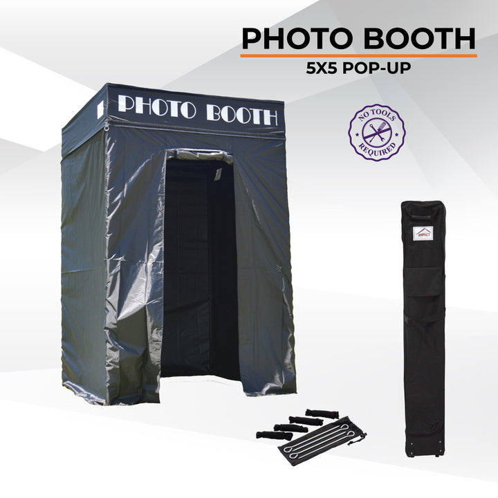 Impact Canopy 5x5 Pop Up Portable Photo Booth, Photo Tent, Size: 5' x 5'