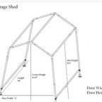 6x8 Portable Storage Shed - Impact Canopies USA
