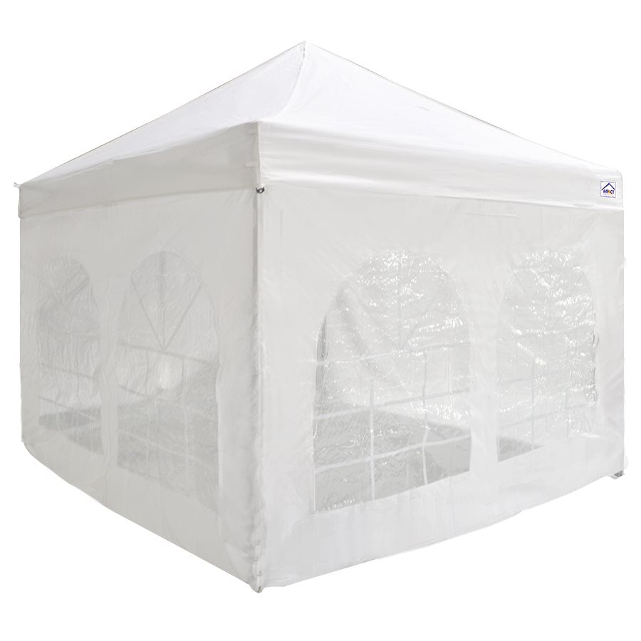 10' Canopy Wall with Church Windows ONE WALL Impact Canopies USA