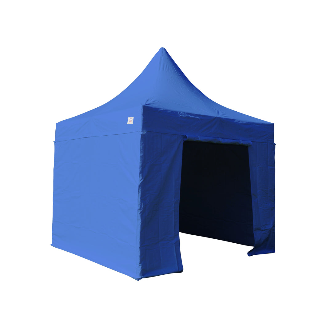 10x10 Heavy Duty Folding High Peak Marquee Canopy W/ Sidewalls - Impact Canopies USA