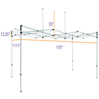 CL 10X15 Heavy Duty Steel Frame  Replacement - Impact Canopies USA