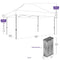 10X15 Heavy Duty Steel Pop up Canopy Tent Replacement Frame - CL