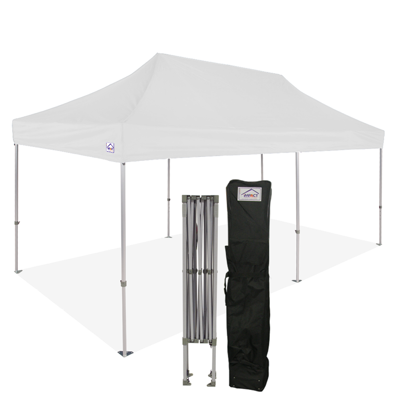 10x20 Industrial Aluminum Pop up Canopy Tent with Roller Bag - ML Series