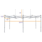 M 10X20 Super Duty Aluminum Frame Replacement - Impact Canopies USA