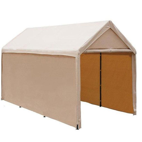10x20 Portable Carport Garage Storage Tent - SIDEWALLS ONLY - Tan