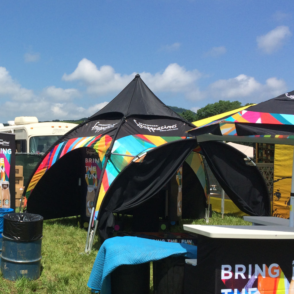 Custom Printed Expo Dome Aluminum Frame Canopy - Impact Canopies USA