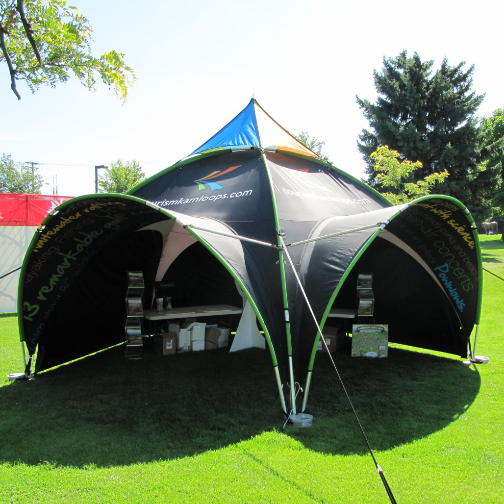 Custom Printed Expo Dome Aluminum Frame Canopy - Impact Canopies USA