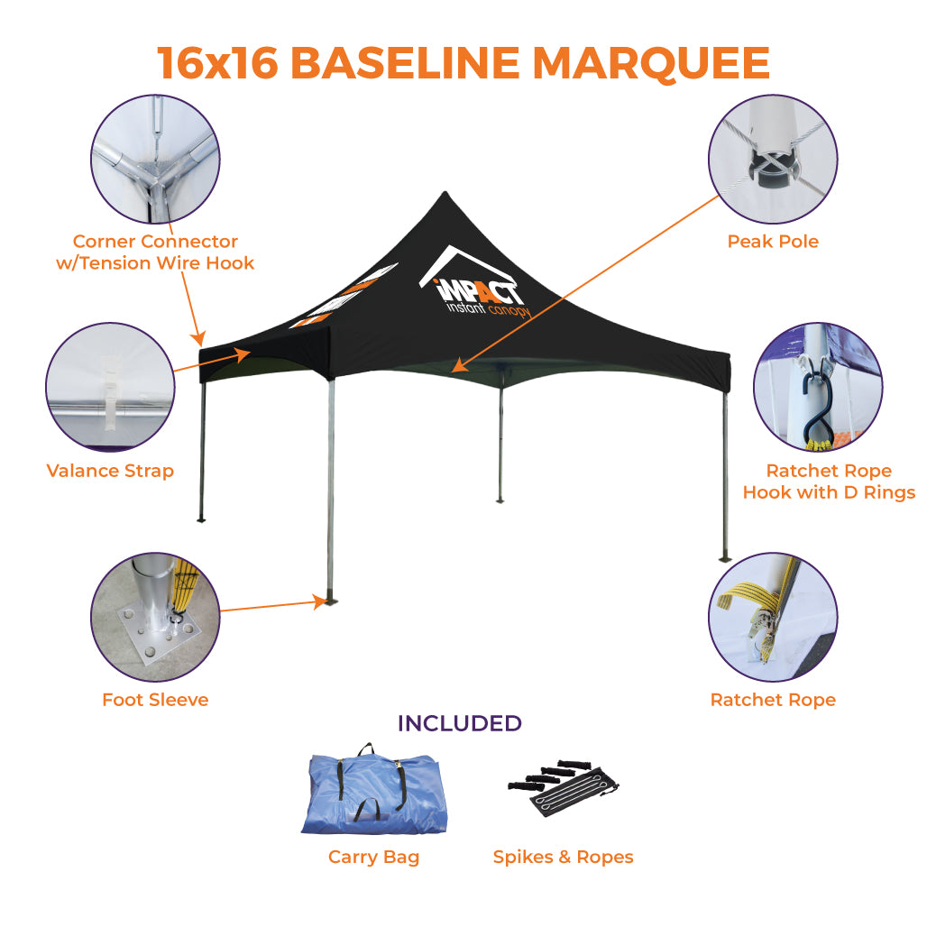 Baseline Marquee Canopy Tent - Impact Canopies USA