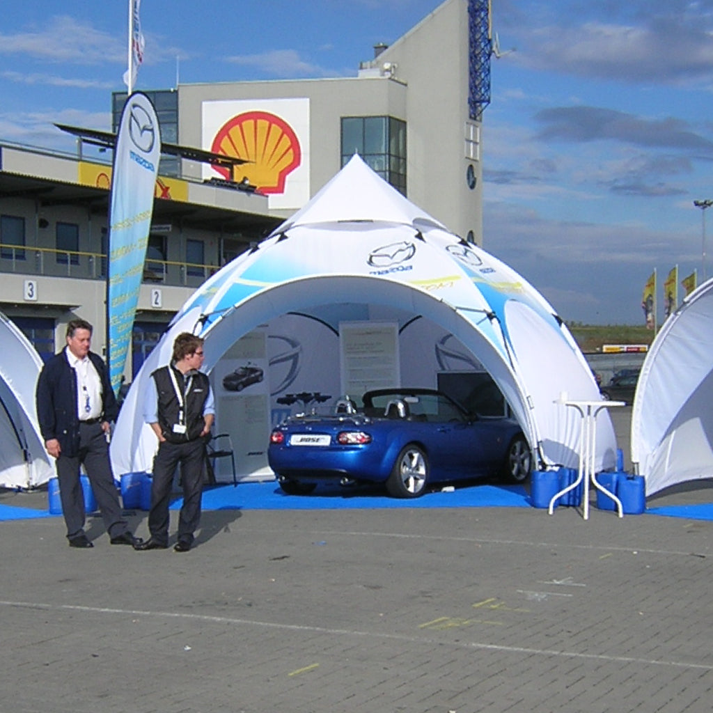 Custom Printed Expo Dome Aluminum Frame Canopy - Impact Canopies USA