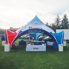 Custom Printed Expo Dome Aluminum Frame Canopy - Impact Canopies USA