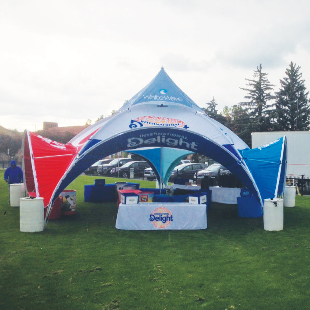 Custom Printed Expo Dome Aluminum Frame Canopy - Impact Canopies USA