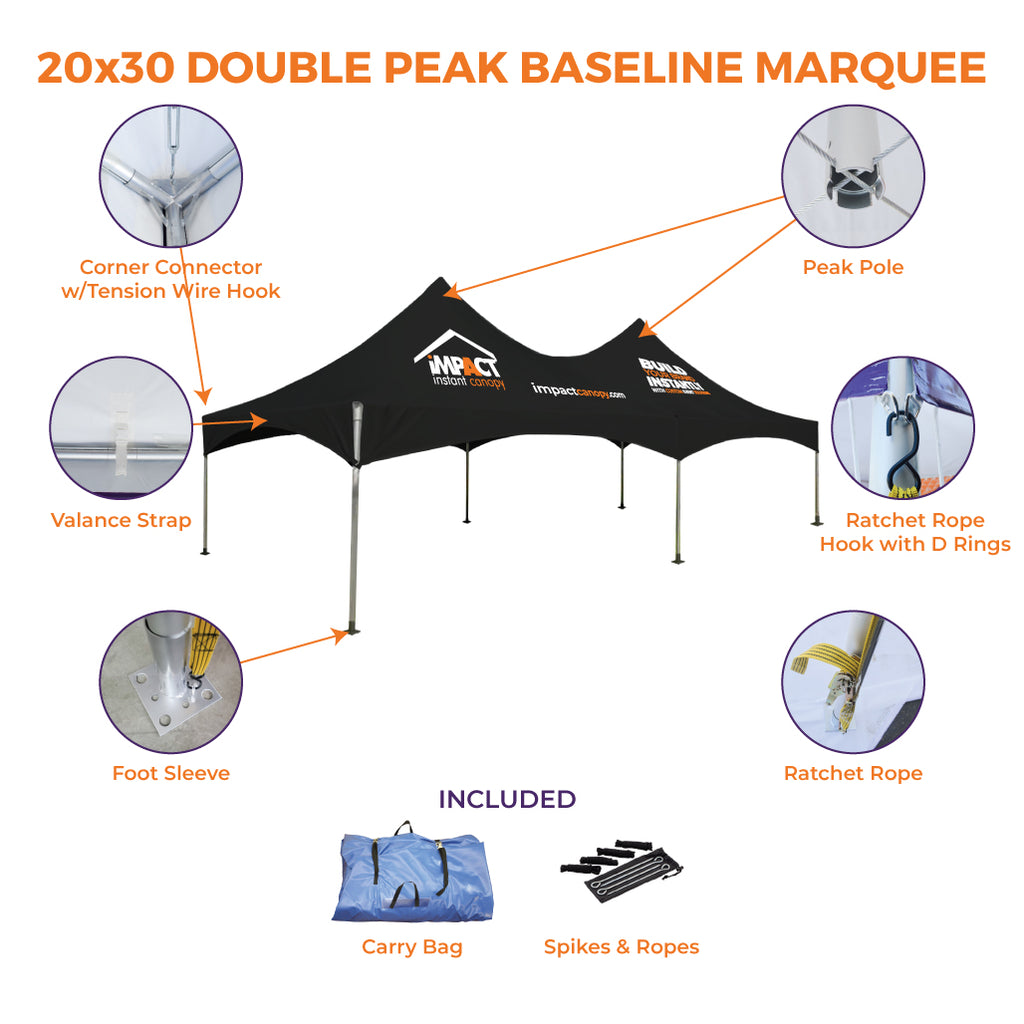 Baseline Marquee Canopy Tent - Impact Canopies USA