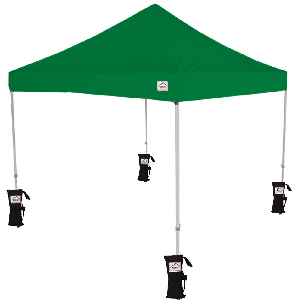 lightweight pop up tent 10x10 Recreational Grade Aluminum Pop up Canopy Tent with Weight Bags by Impact Canopy USA