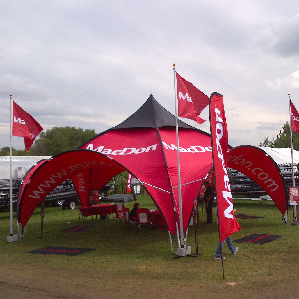 Custom Printed Expo Dome Aluminum Frame Canopy - Impact Canopies USA