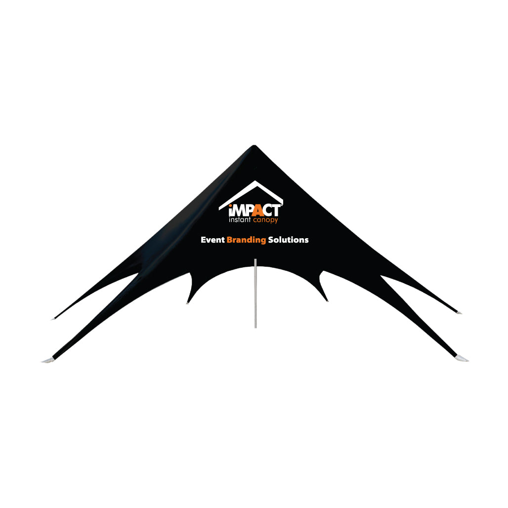 Custom Printed Star Canopy with Inflatable Pole